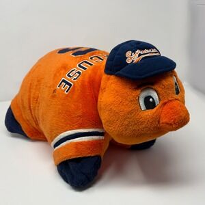 Pillow Pets SU Syracuse University Otto the Orange Mascot Plush 20" 2009 NCAA